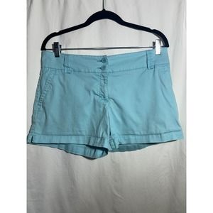New York & Company Aqua Shorts Mid-Rise Women Size 8‎ 3in Inseam EUC O1